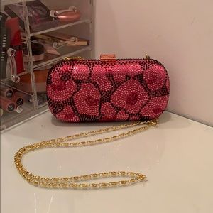 Serpui rhinestone embellished box clutch